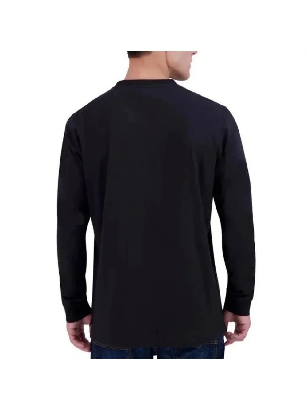 John Deere Men's Black Long-Sleeve T-Shirt S 100% Cotton e1500